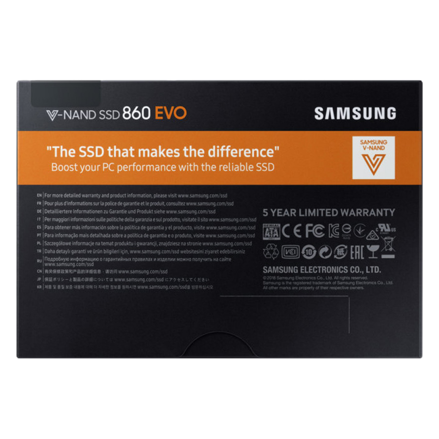 Ổ Cứng SSD Sata III 2.5 inch 2TB Samsung 860 Evo MZ-76E2T0BW - Hàng Chính Hãng