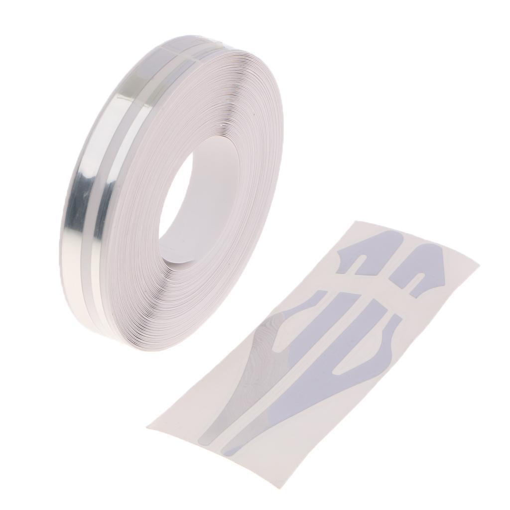 2 Pieces Brooches Stripe Tape Vinyl Decal Car Stickers Steamline Dual Line