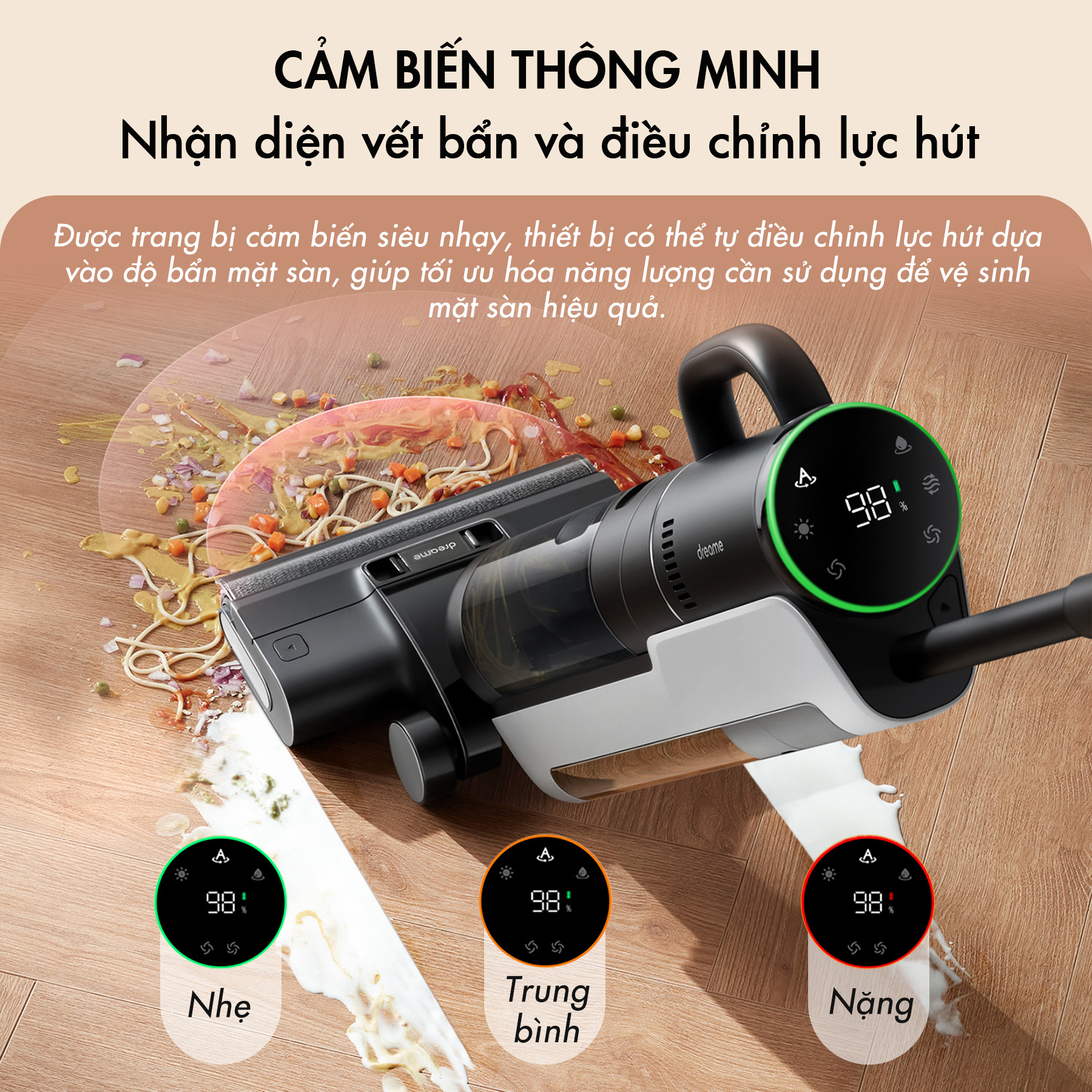 Máy hút bụi khô &amp; ướt Dreame H12 Dual - Bản quốc tế - Hàng chính hãng