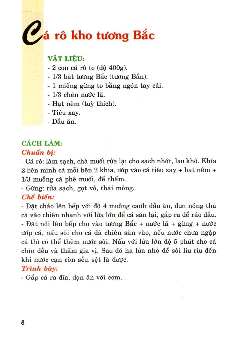 Sách Thực Đơn Nấu Ăn Gia Đình (Tập 1)