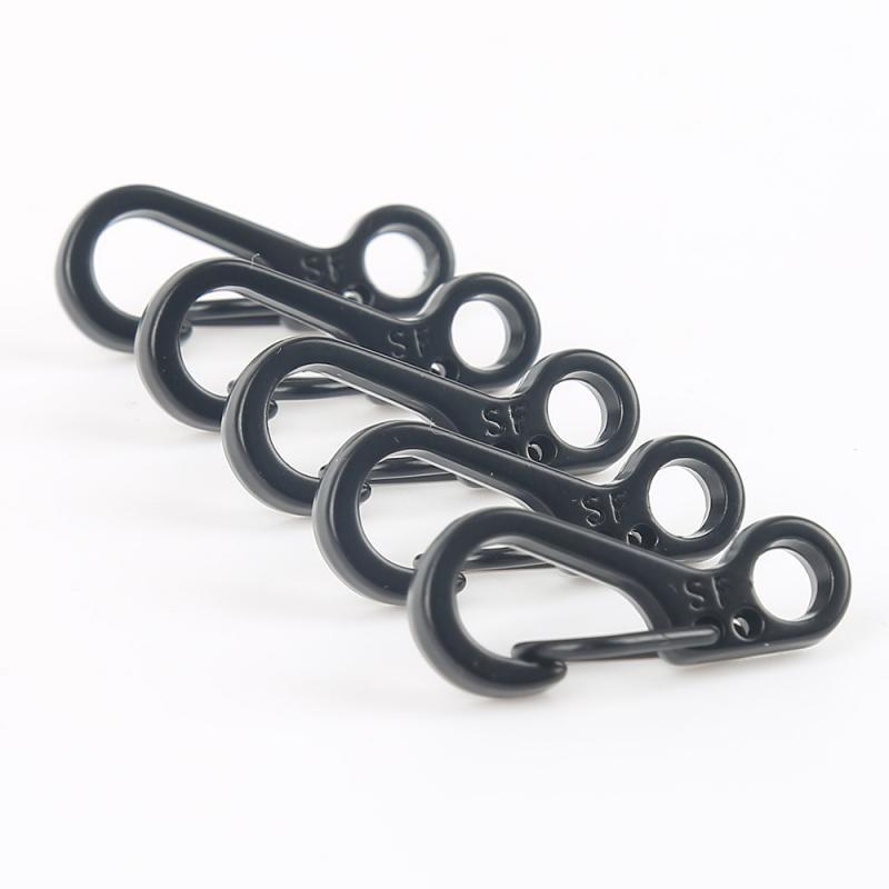 Outdoor Carabineer & Quickdraw & Keychain Aluminum Alloy Survival Buckle Locking Carabiner 10pcs/lot Spring Backpack Clasps EDC