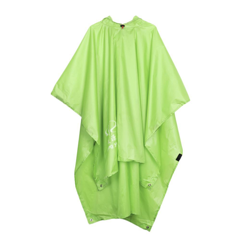 Multifunction Raincoat Poncho Cover Tent Hiking Rainwear