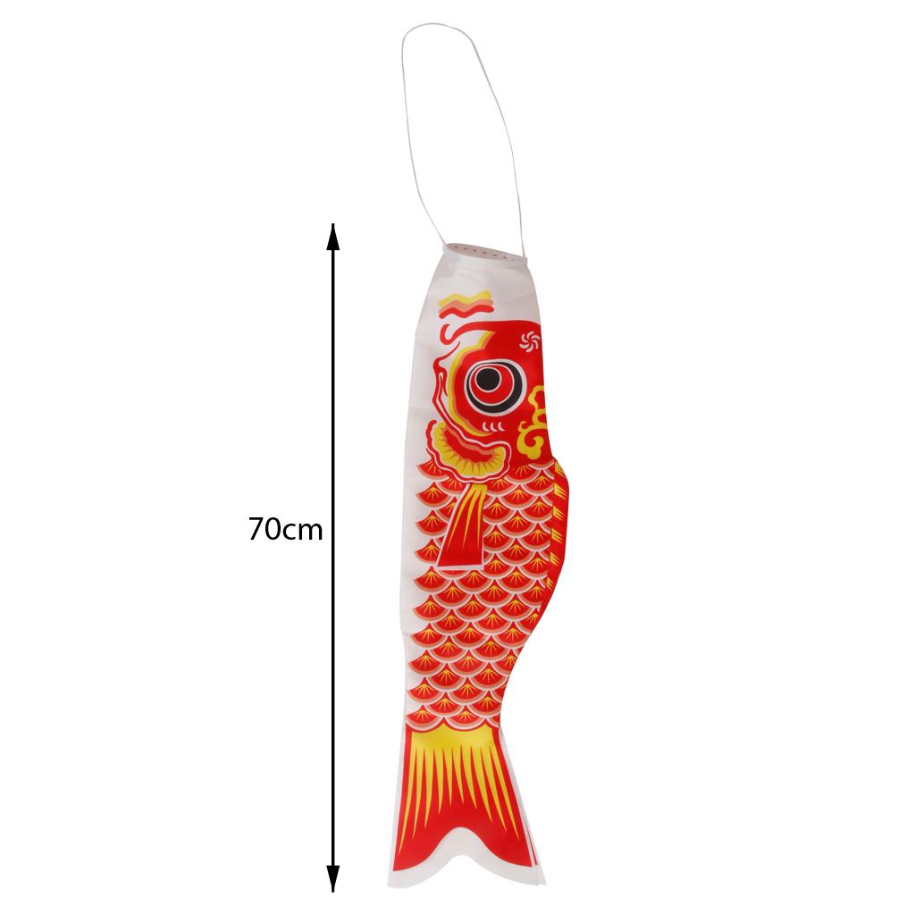 4x Colorful 70cm Japanese Carp Flag Koinobori Wind Streamer Boy's Day