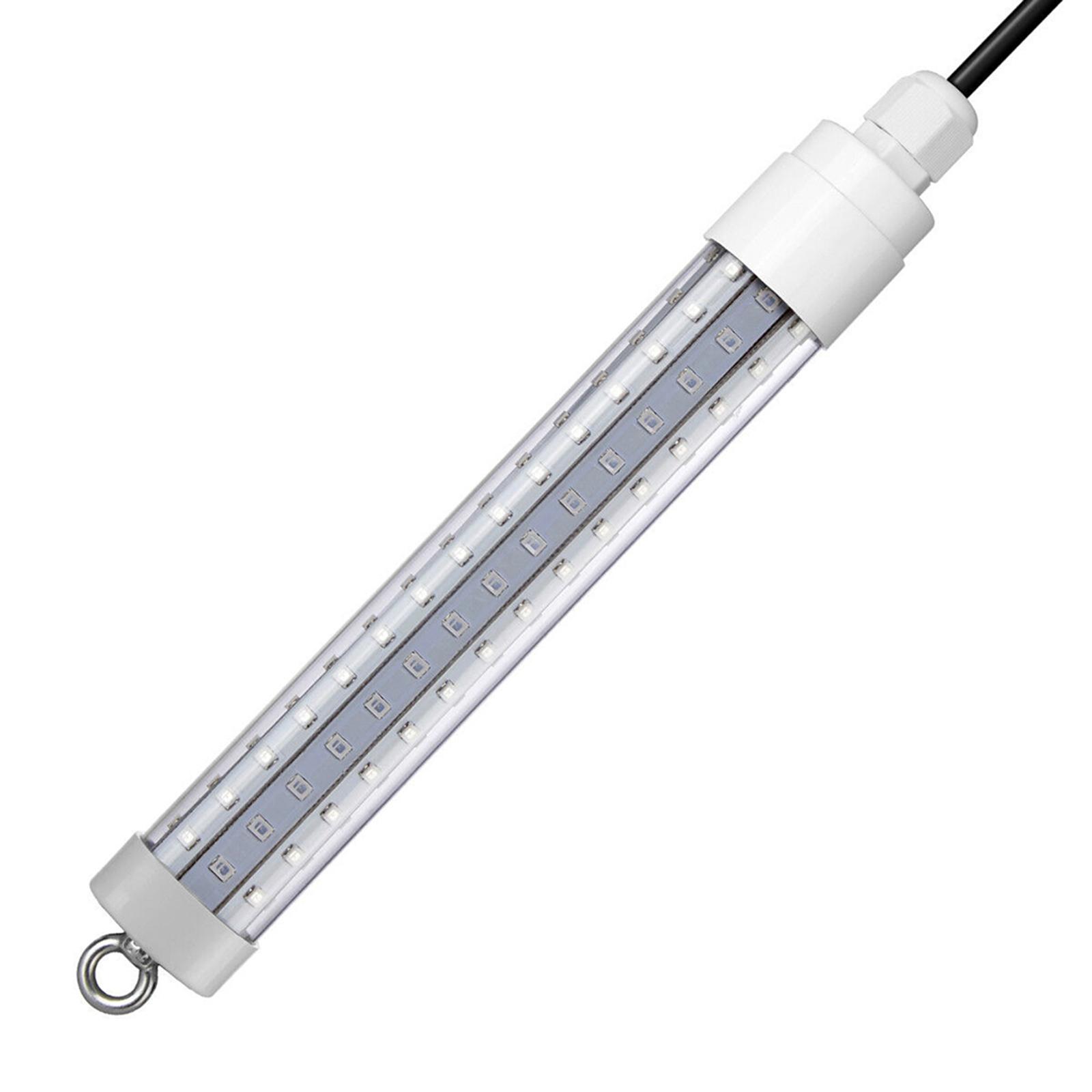 12V White LED Underwater Submersible Fishing Light Night Crappie Shad Squid Lamp