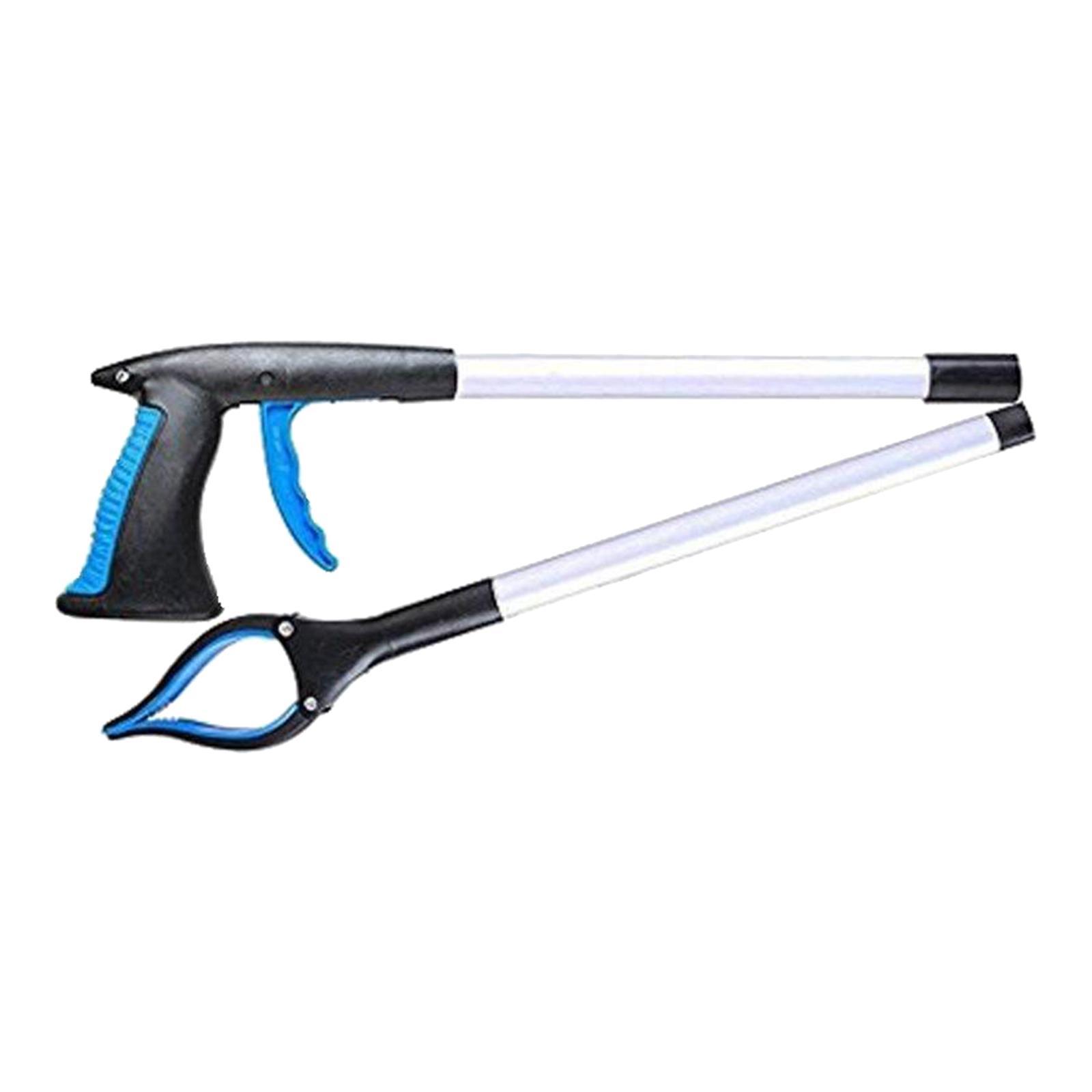 Trash Picker Upper Reacher Grabber 32 Inch Foldable Reaching Arm Yellow