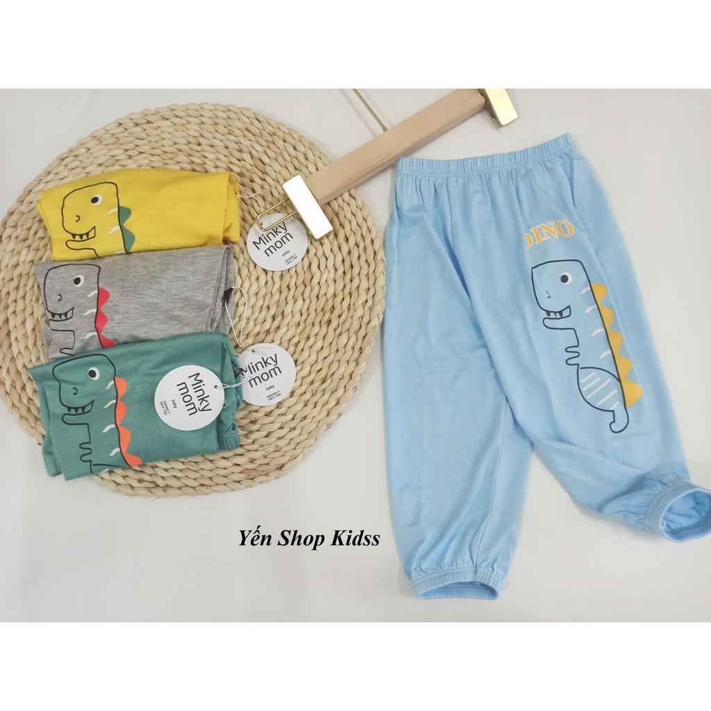 Quần Dài Chất Thun Lạnh Họa Tiết Khủng Long Cho Bé (6-18kg) (179