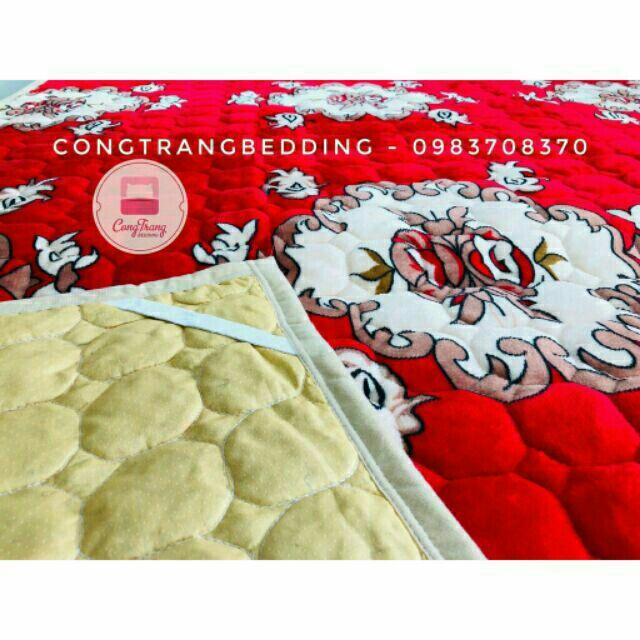 Ga nỉ nhung trải giường 1m8 xả xả kho