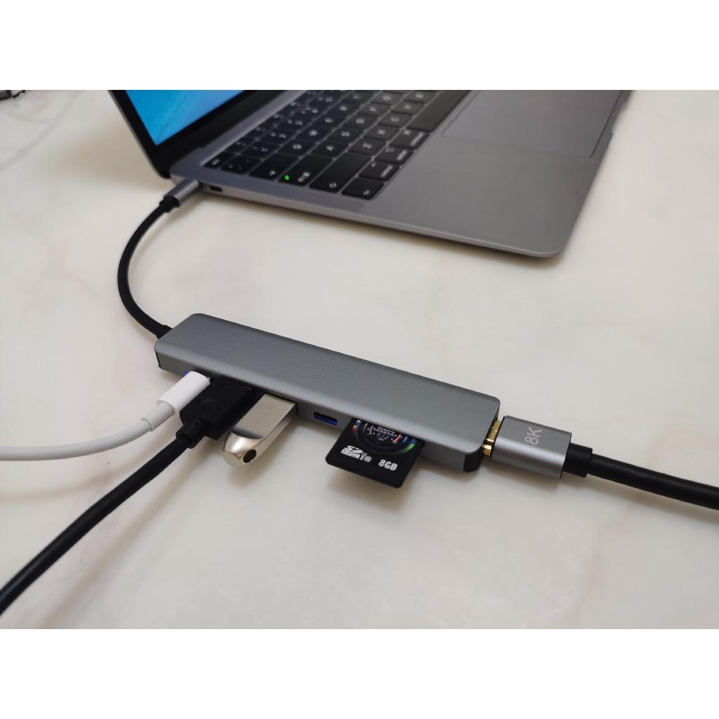 HUB Type C và HUB USB 3.0 tốc độ cao Move Speed cổng chia usb mở rộng kết nối chuyển đổi cho Macbook Laptop PC - hàng chính hãng