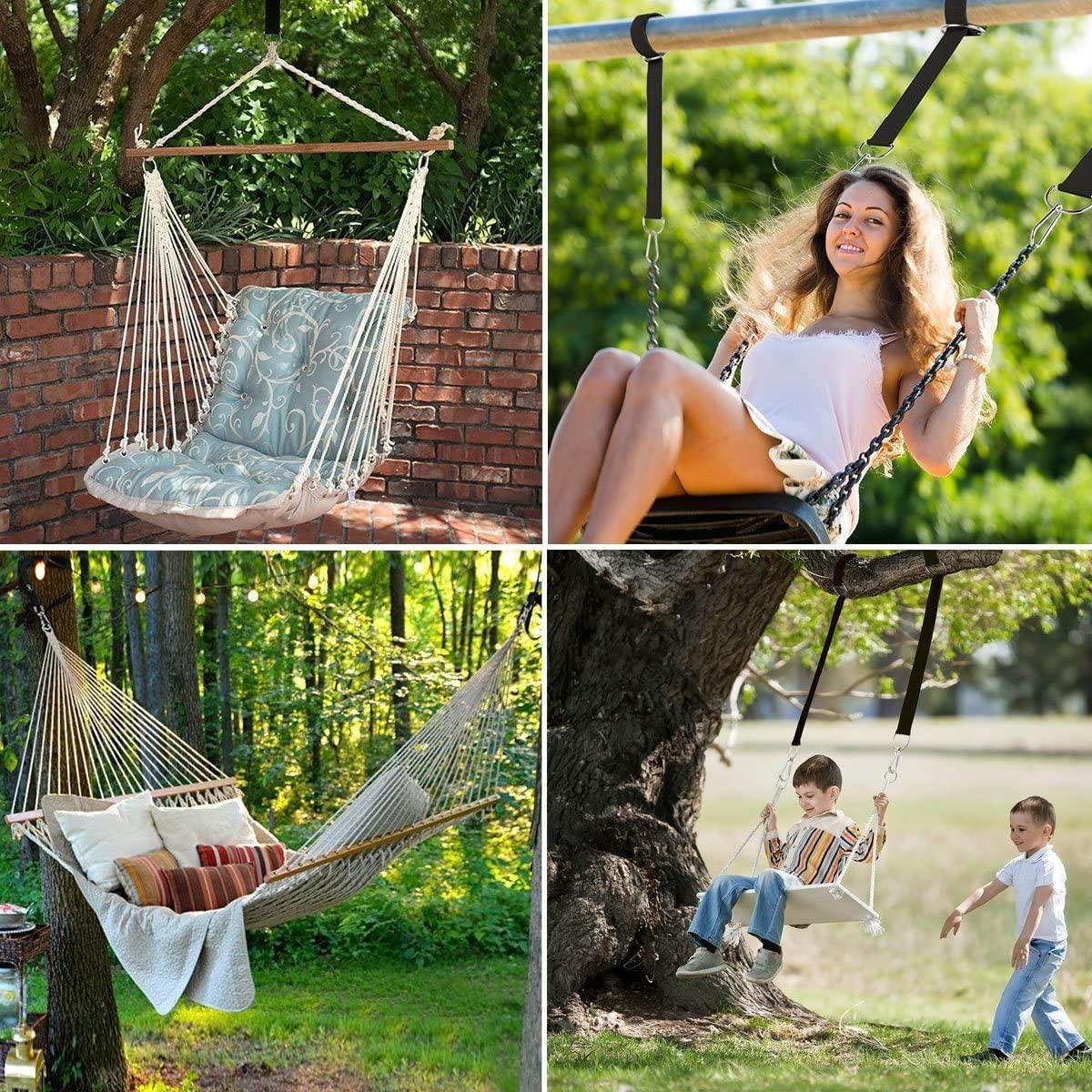 1 Cây Đu Treo Bộ Võng Dây Cắm Trại 350 KG Tải Trọng Dây Móc Neo Ngoài Trời Đi Bộ Đường Dài Võng Treo Dây