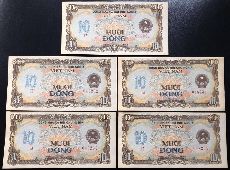 1 Tờ 10 đồng 1980 nhà sàn Bác Hồ, tiền xưa Việt Nam, mới đẹp như hình.