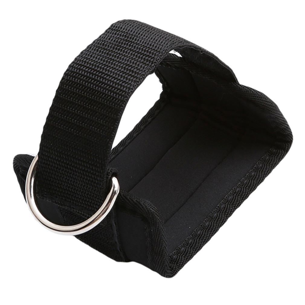 Dây đeo mắt cá chân D-Ring Dây đeo cổ chân cho tập thể dục Chân tập thể dục Trọng lượng Bài tập nâng Màu đai: Đen