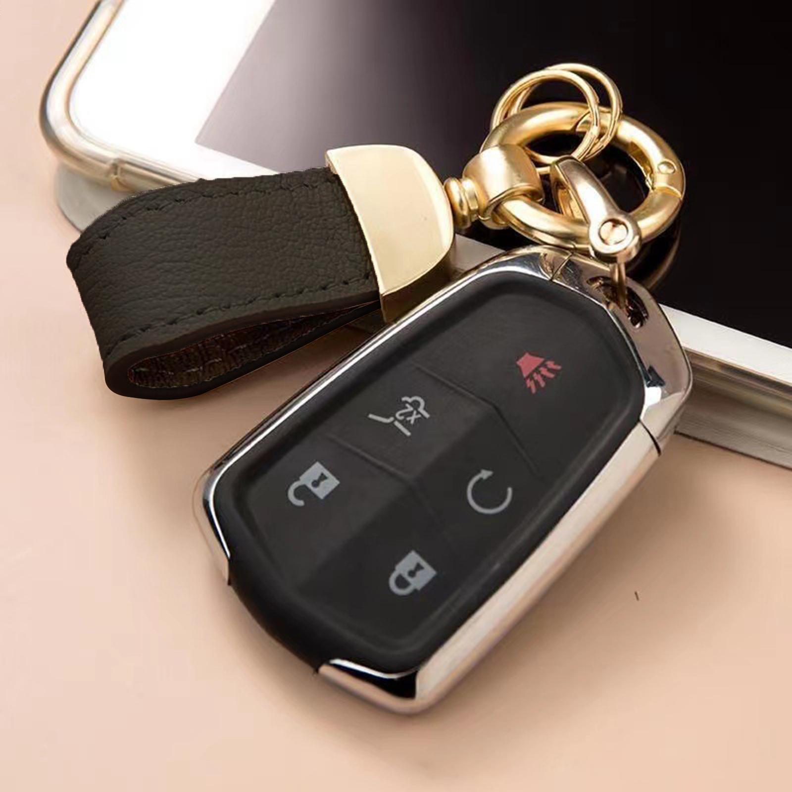Car Keychain PU Leather Keychain Strap Key Holder Automotive Keychain Sturdy