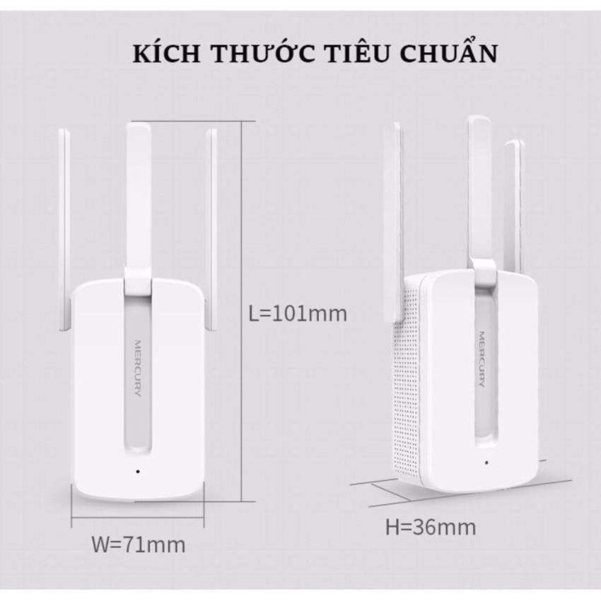 Kích Sóng Wifi Mercusys MW300RE 300Mbps 3 Râu Cực Mạnh - Hàng Chính Hãng