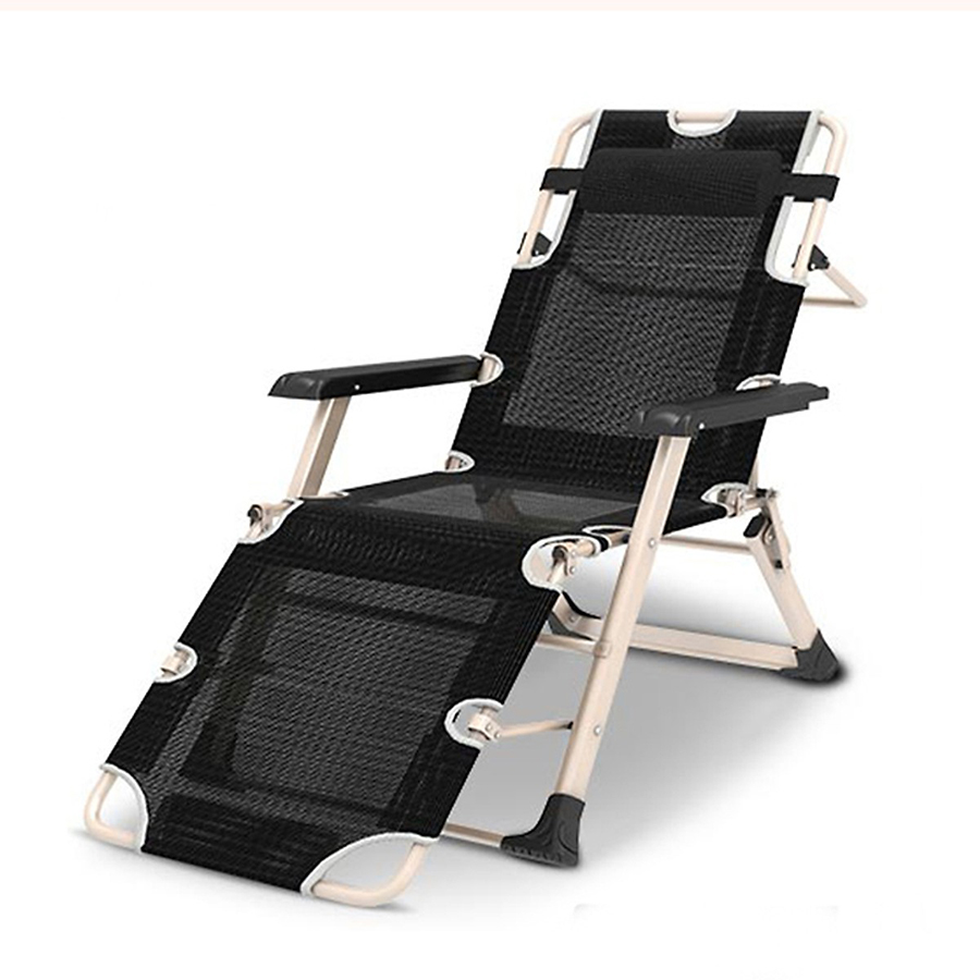 Ghế xếp thư giãn siêu thoáng tặng kèm đệm phủ 3D