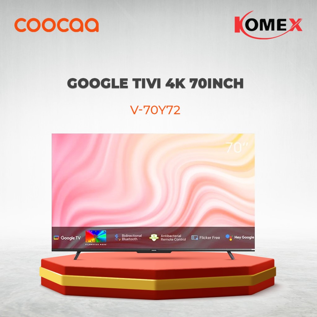 Tivi coocaa 70 inch smart tv thông minh, độ phân giải cao 70Y72 - hàng chính hãng