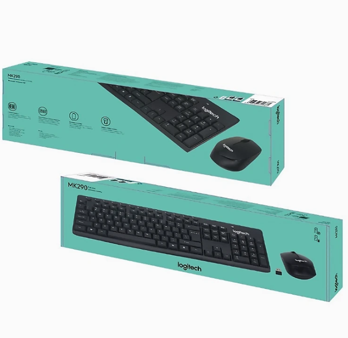 Bộ phím chuột không dây wireless LGT MK290 siêu tiết kiệm pin ( Tặng kèm quà tri ân)