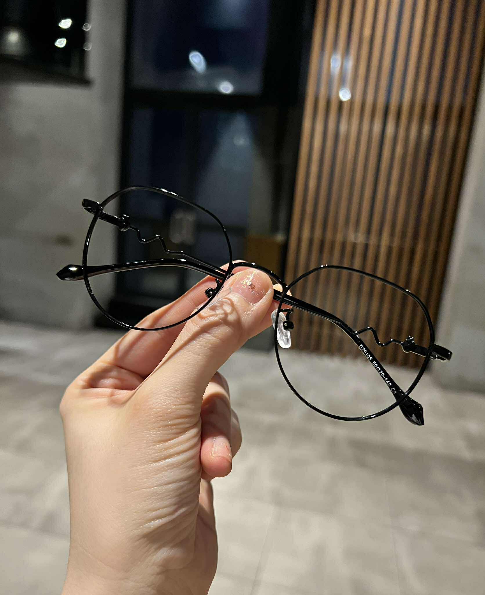 Kính vintage kim loại thời trang ulzzang Hàn Quốc