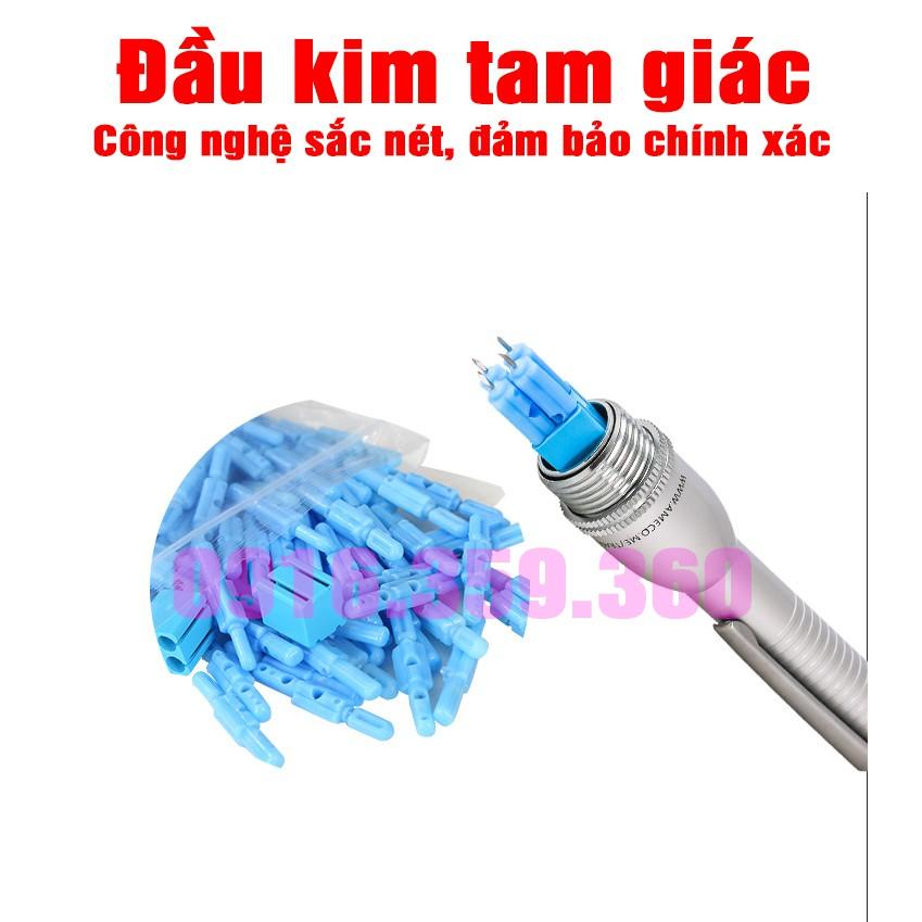 Bút chích máu 4 đầu kim bấm liên tục nông sâu