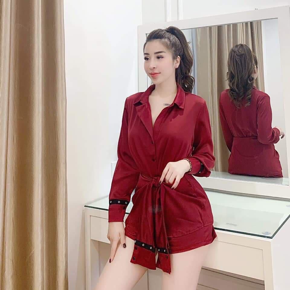 Set bộ sơ mi nữ kèm quần