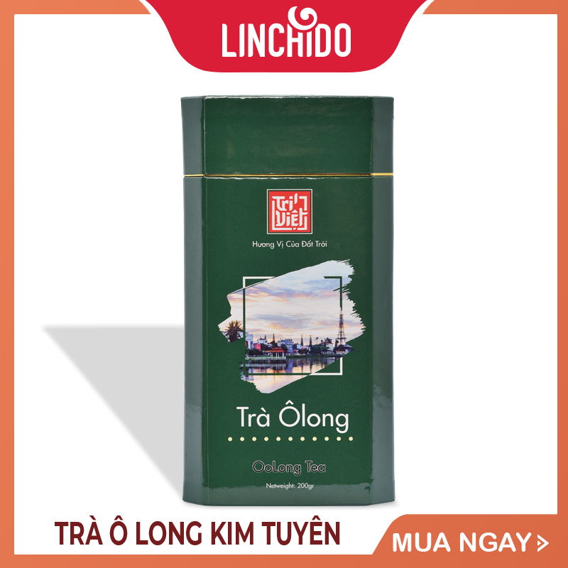 Trà Oolong (Ô long) Kim Tuyên Hộp Giấy 200g - Trà Ô long Trí Việt