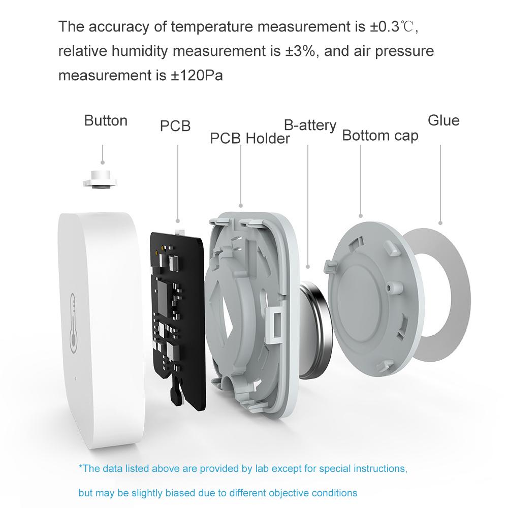 Cảm biến nhiệt độ, độ ẩm Aqara WSDCGQ11LM, phát hiện theo thời gian thực