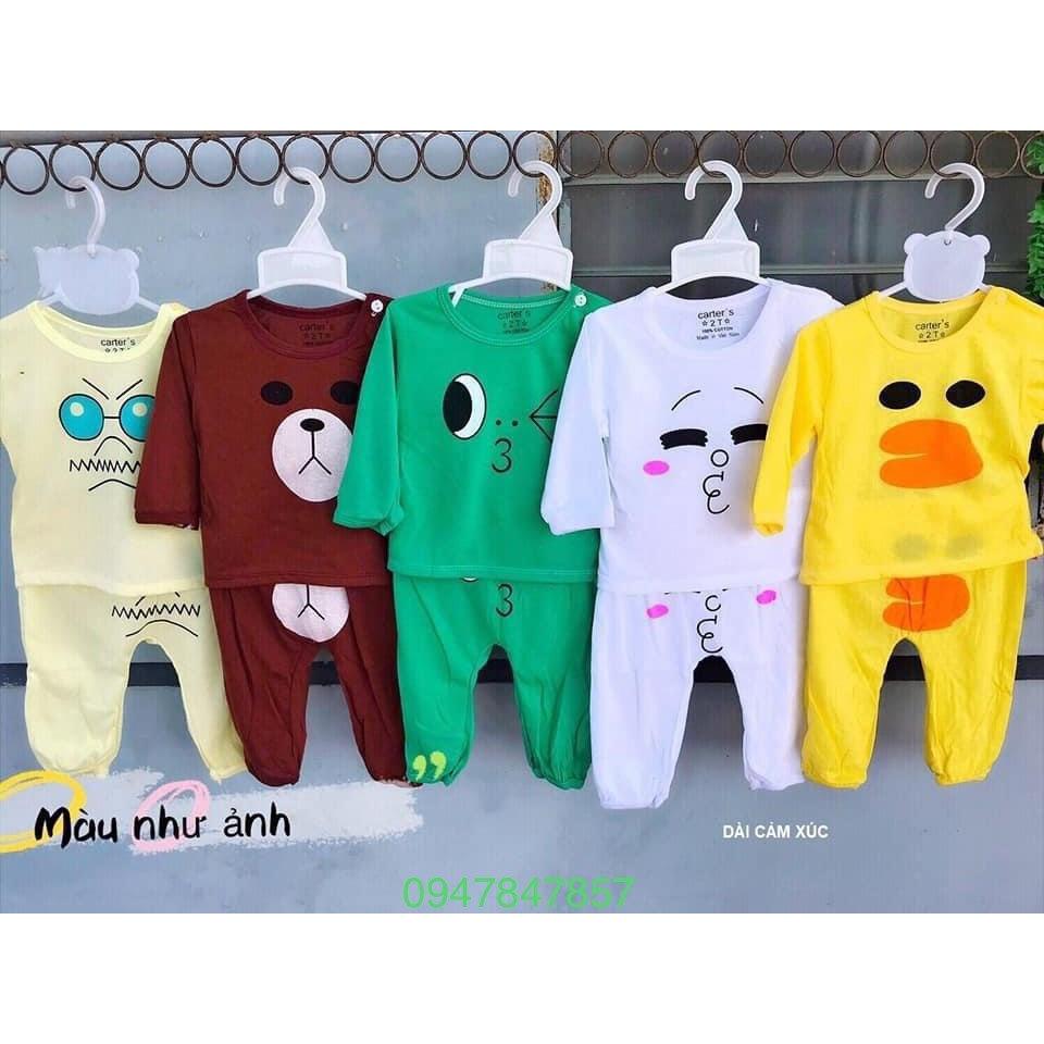 Bộ dài bé trai, bộ dài bé gái , set dài bé trai , set dài bé gái, combo 5 bộ size 3-14kg