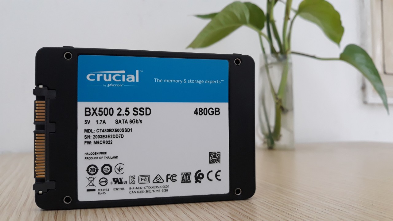 Ổ cứng SSD Crucial BX500 3D NAND 2.5-Inch SATA III 480GB CT480BX500SSD1 - HÀNG CHÍNH HÃNG