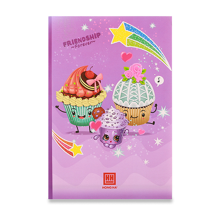 Vở 4 ô ly 200 trang South Star Cupcake 0748 (5 quyển)