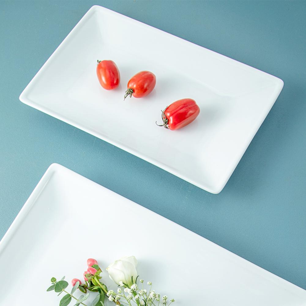 Khay Chữ Nhật 30cm Sứ Trắng OHIO