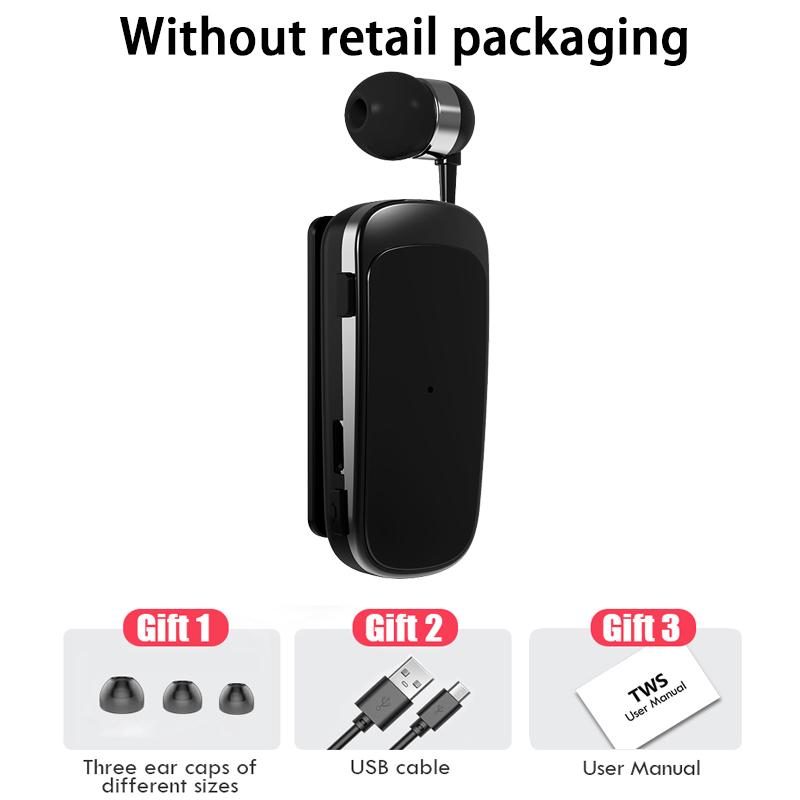 Mini Di Động Không Dây Bluetooth Tai Nghe In-Ear Báo Rung Mặc Kẹp Tay Tai Nghe Nhét Tai Tai Hoa Sen Với dây