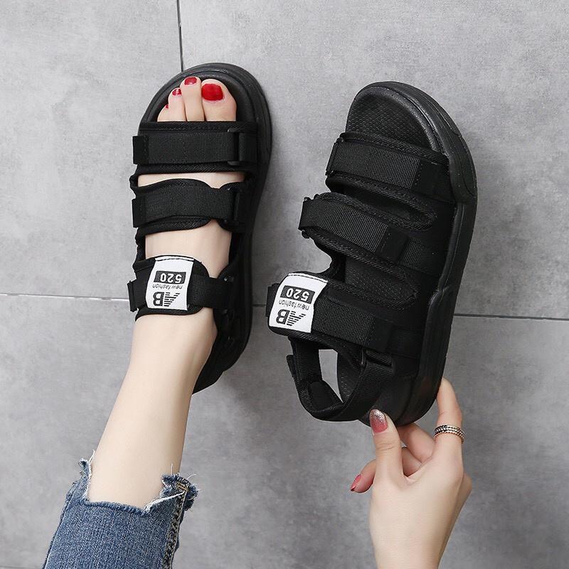 (Có 2 Màu) Sandal nữ nam 3 quai trơn cao cấp Fullsize 35-44 - dép quai hậu học sinh mới về