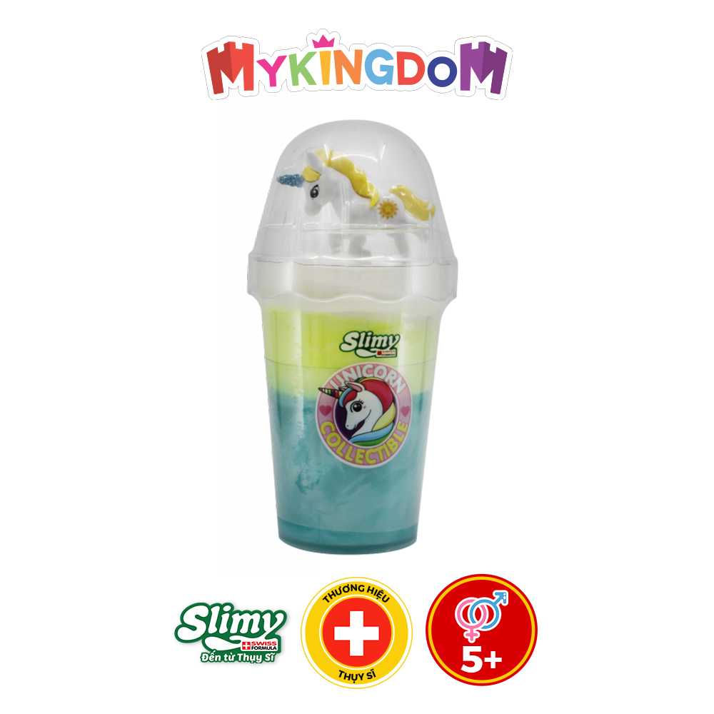 Đồ chơi SLIMY Slime kỳ lân ánh kim-vàng xanh da trời 33911/YE-BL