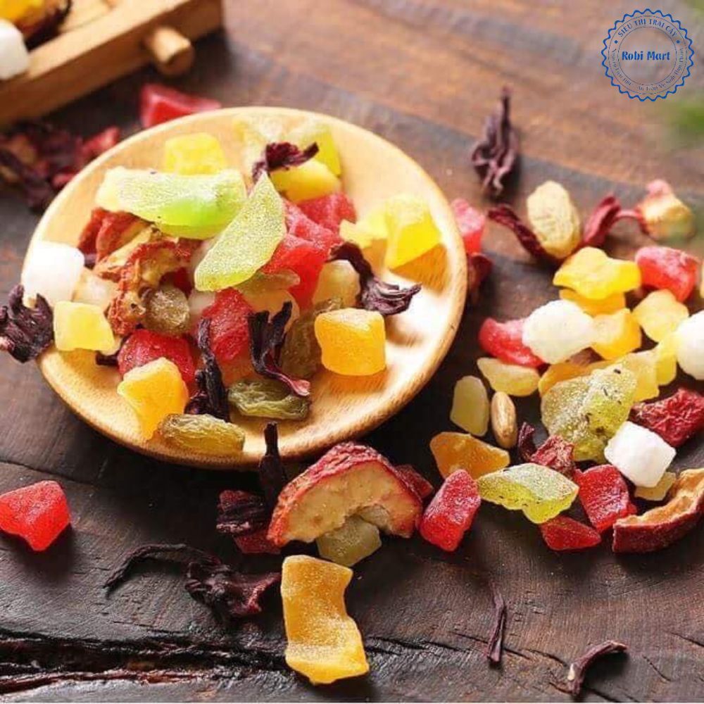 Trà hoa quả Bali 200 gr kèm chai thủy tinh 500ml - hàng loại 1