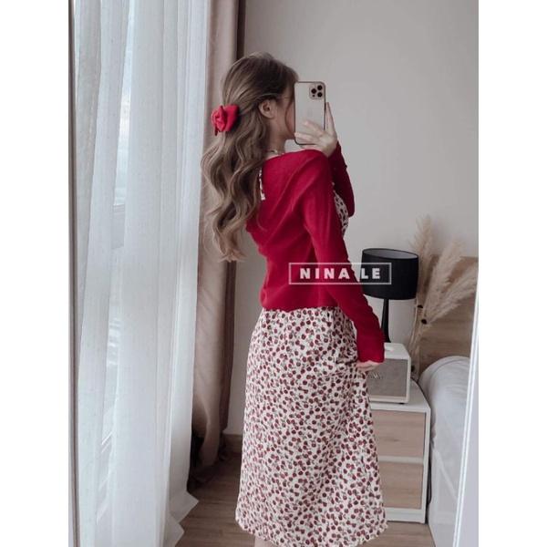 ĐẦM HOA MAXI KÈM KHOÁT NGOÀI BIGSIZE