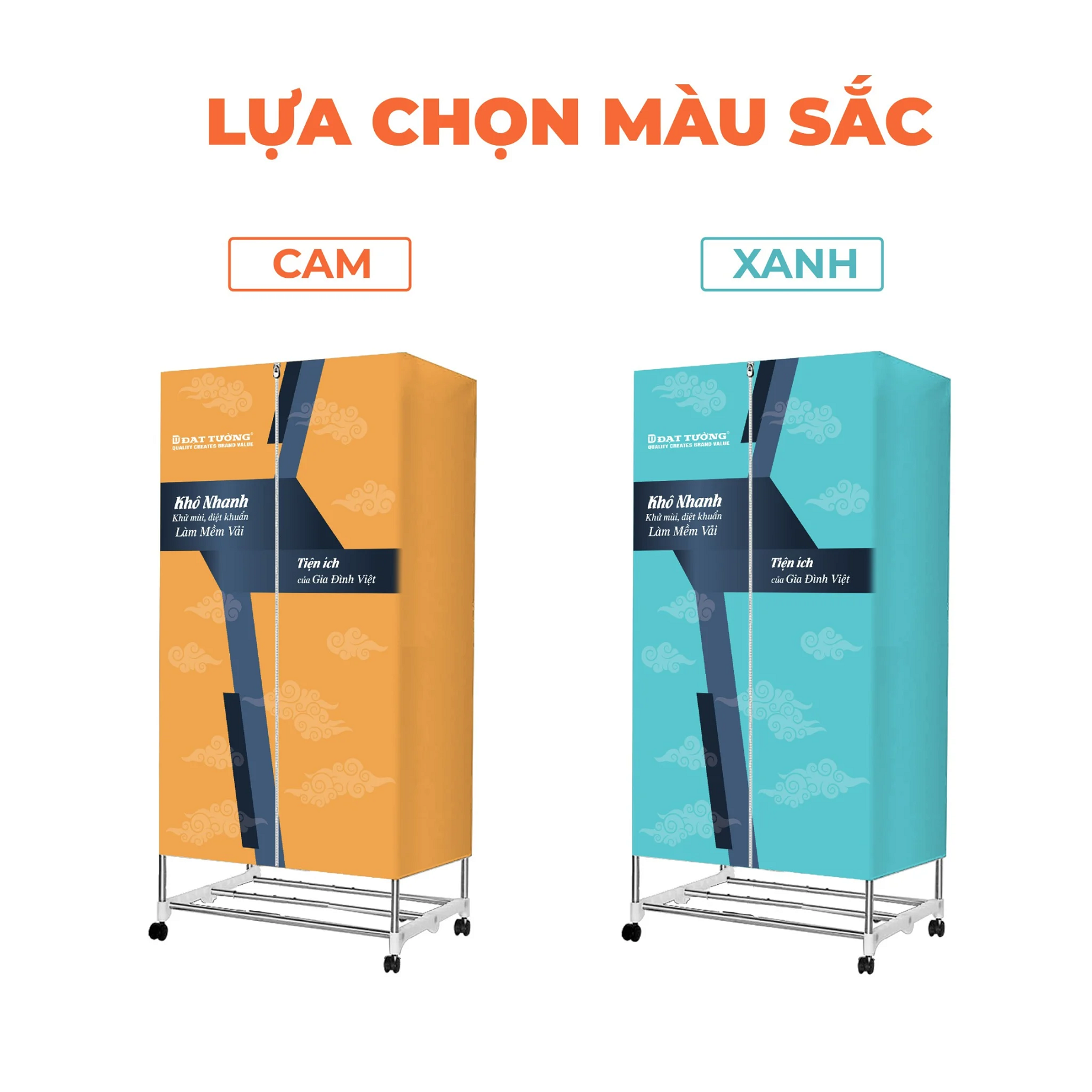 Tủ Sấy Quần Áo Đạt Tường DTSQA-CO2 - Màu Ngẫu Nhiên - Hàng Chính Hãng