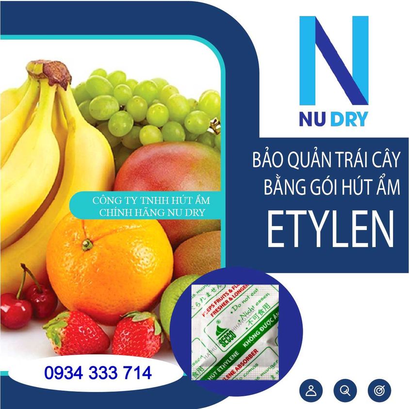 Túi hút ẩm  ethylene 1000 Gram  bảo quản trái cây rau quả nông sản