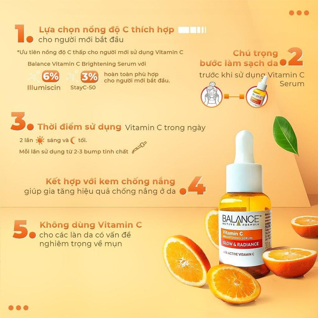 Serum mờ thâm sau mụn Vitamin C Balance Active Formula 30ml