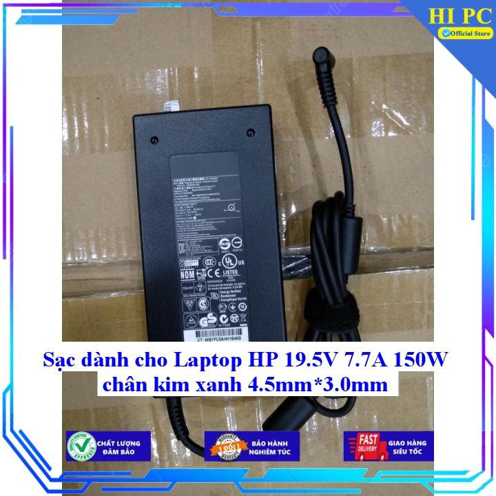Sạc dành cho Laptop HP 19.5V 7.7A 150W chân kim xanh 4.5mm*3.0mm - Kèm Dây nguồn - Hàng Nhập Khẩu