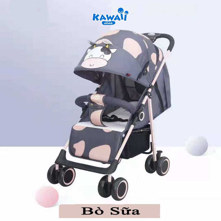 Xe đẩy gấp gọn KAWAII HOME, Xe đẩy em bé mẫu mới nhất 2022