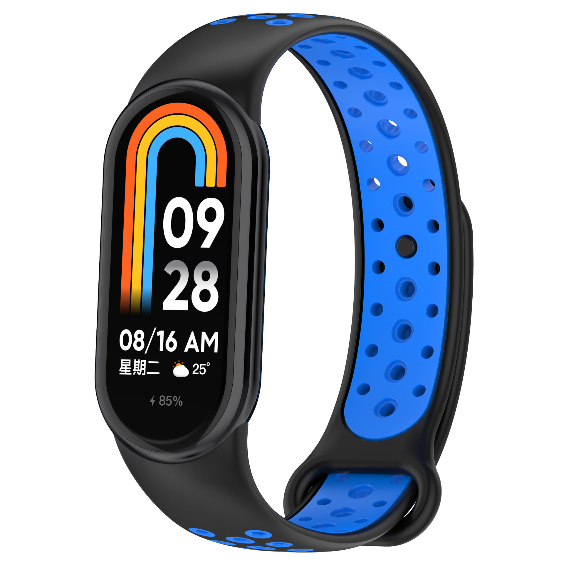 Dây đeo Silicone Sporty thay thế cho Xiaomi Mi Band 8 / Xiaomi Mi Band 9 - Hàng Chính Hãng