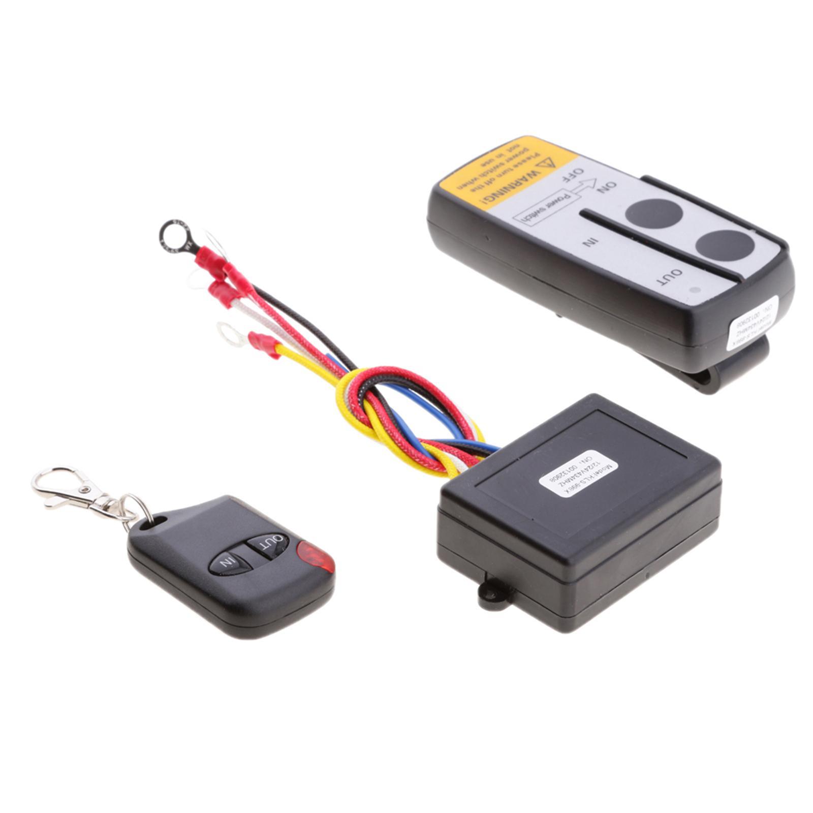 2X Electric Wireless Winch Remote Control Handset 12V Heavy Duty For Truck Atv