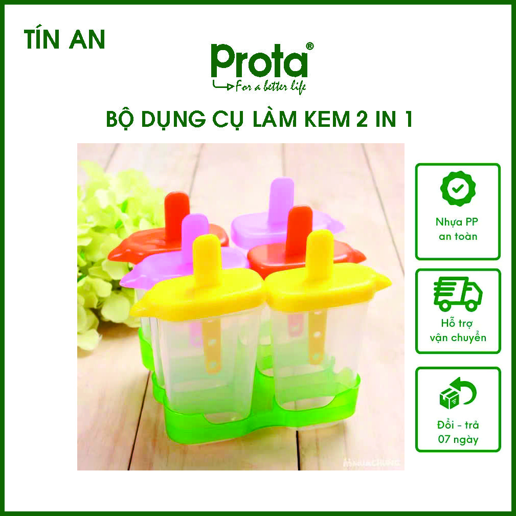 Combo 2 bộ làm kem 6 que Prota