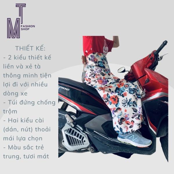Váy Chống Nắng Kaki Xẻ Tà,dễ mặc ngồi trước lái xe và ngồi sau xe đều đẹp,phù hợp với mọi lứa tuổi