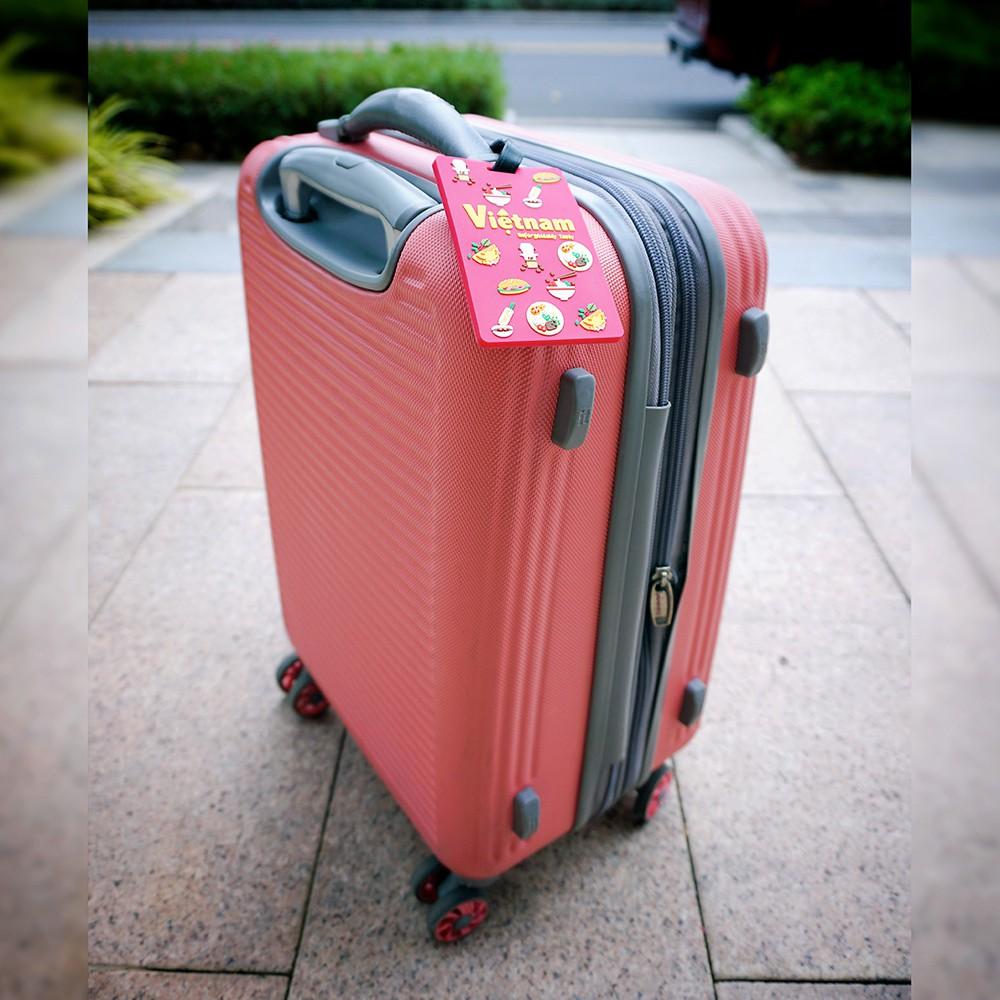 Combo 2 Thẻ Treo Hành Lý - Rubber Luggage Tag - Hình Ảnh Món Ăn Việt Nam - Quà Tặng - Quà Lưu Niệm - Saigonir