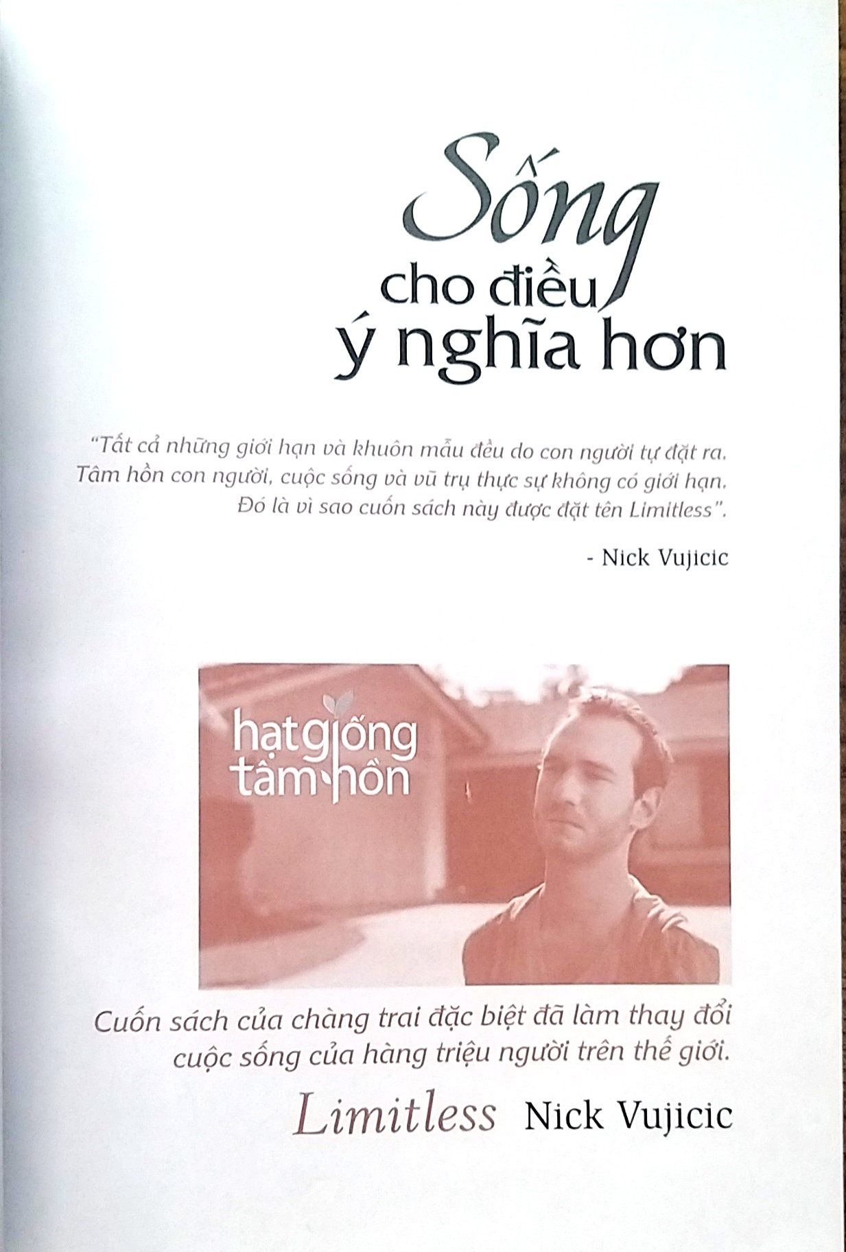 Sống Cho Điều Ý Nghĩa Hơn - Nick Vujicic