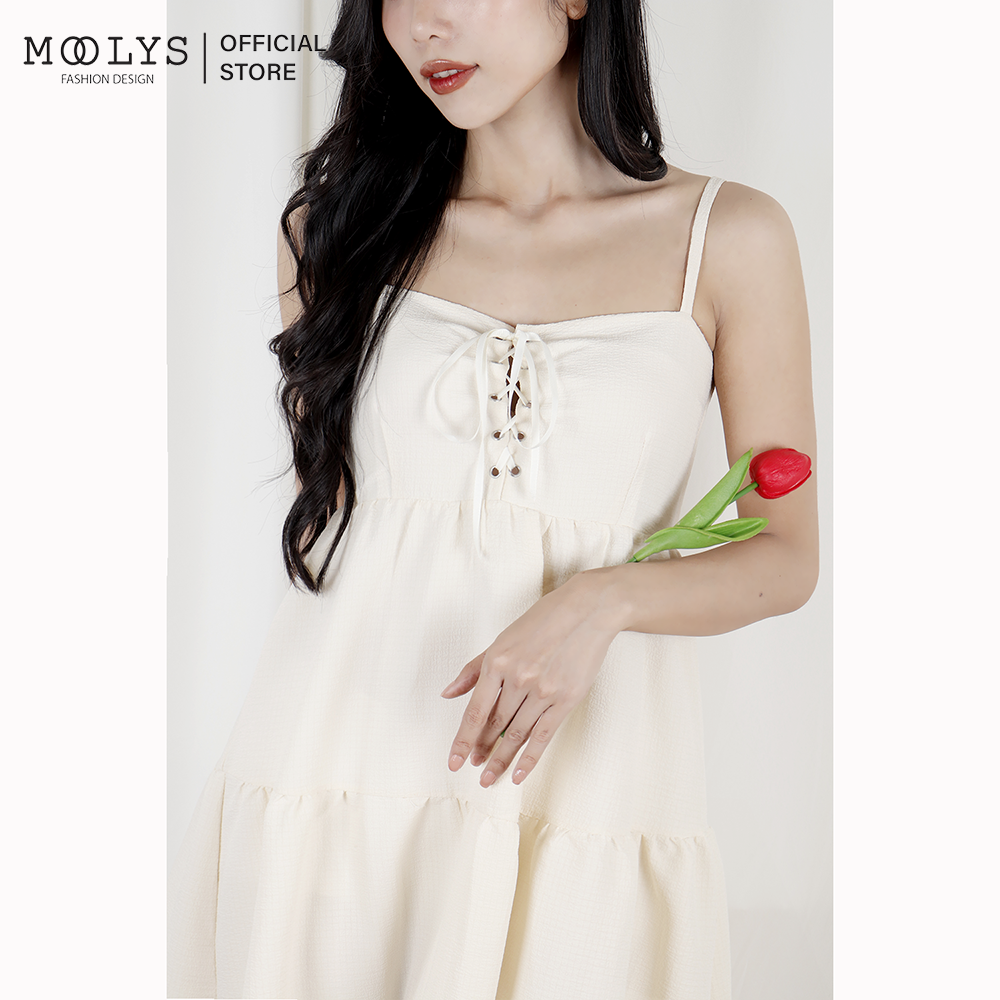 Đầm dài 2 dây dễ thương Moolys MD004