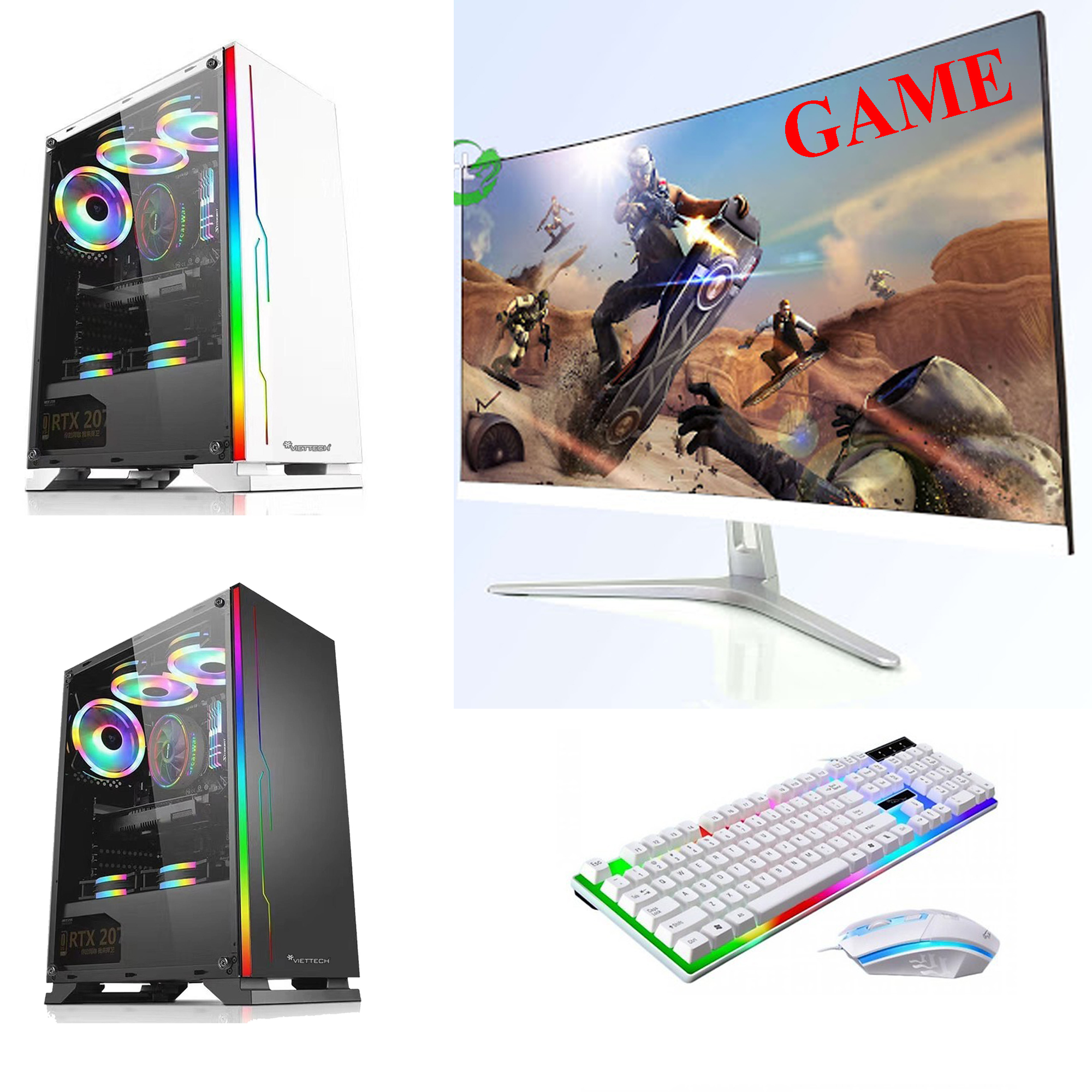 Bộ máy tính để bàn chơi GAME VietTech (Sản phẩm trọn bộ )- Hàng nhập khẩu