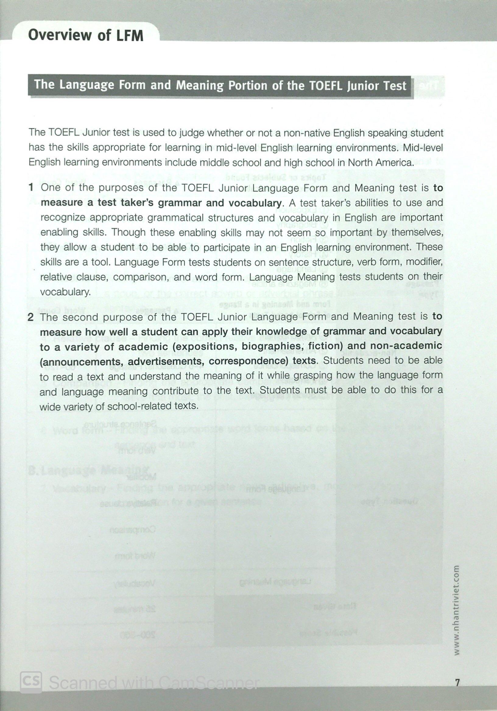 Master TOEFL Junior Advanced Cefr Level B2 (Không CD)
