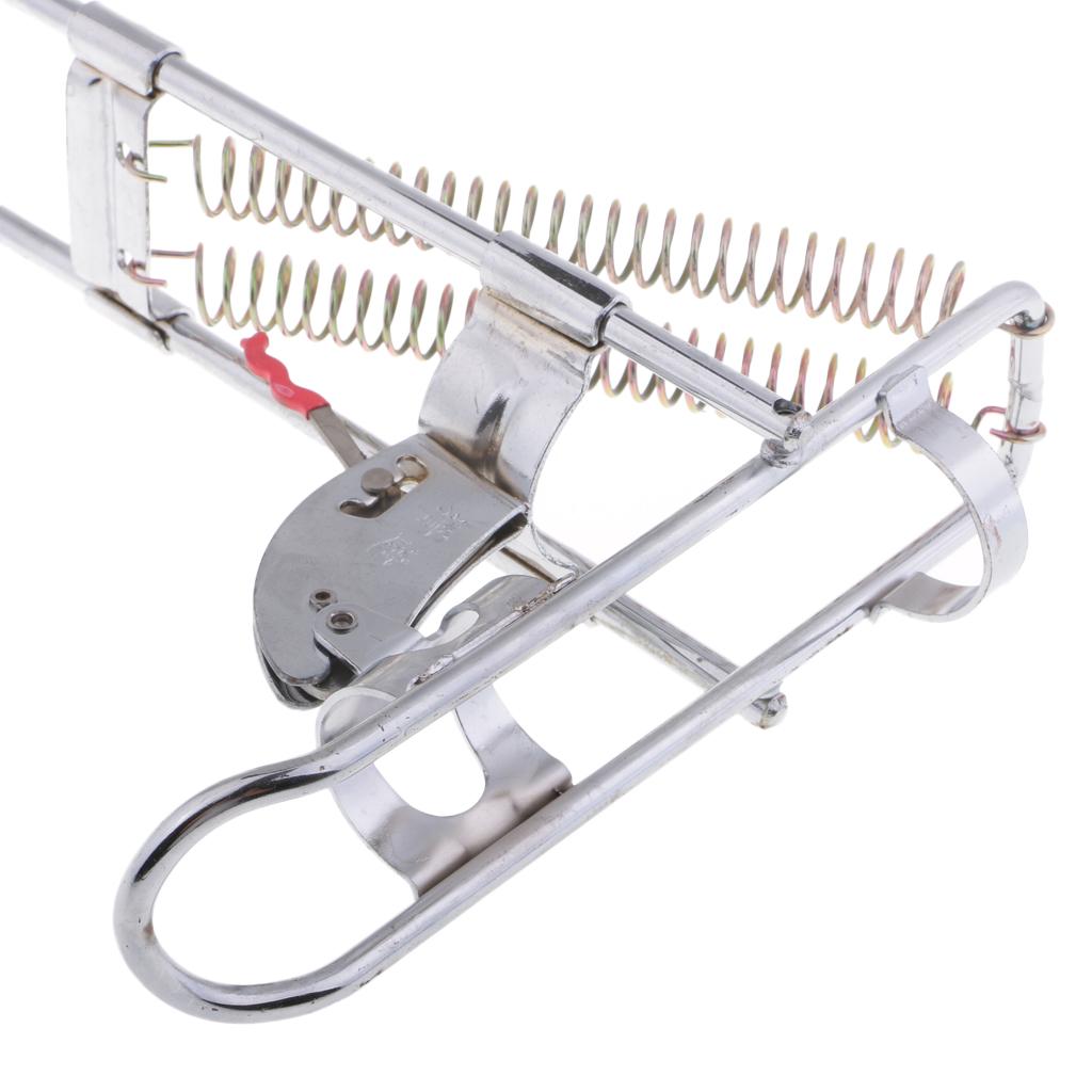 Portable Stainless Steel Practical Double Automatic Spring Fishing Rod Bracket Fishing Pole Holder Stand Rack