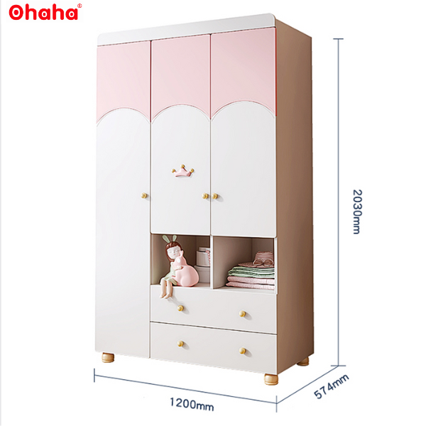 Tủ Quần Áo Trẻ Em Hiện Đại Ohaha - HĐ015